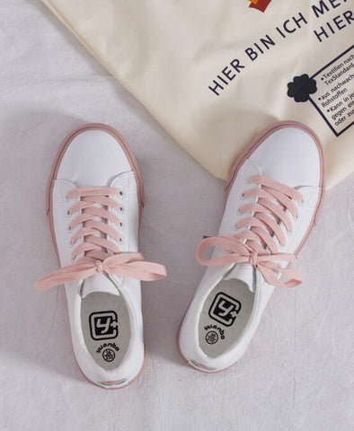 Spring new Korean version of the wild white shoes female strawberry retro port wind shoes students ins sneakers