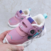 Super Light Solid-soled Short-pile And Cotton Sneakers