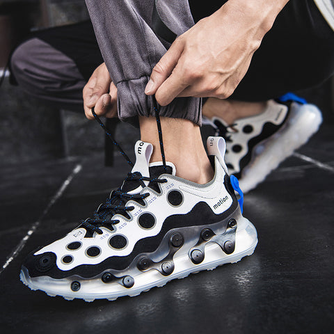 Low-cut mesh air cushion men's sneakers