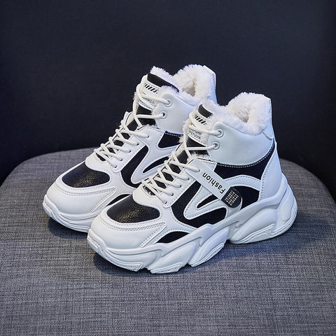 Women's Fleece-Lined High-Top Sneakers
