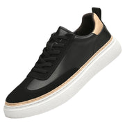 Thick-Soled Cowhide Stitch Sneakers