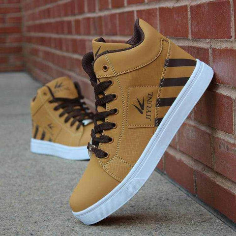 Warm high-top sneakers
