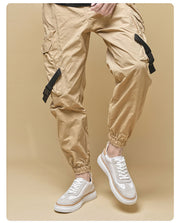 Thick-Soled Cowhide Stitch Sneakers