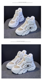 Women's Fleece-Lined High-Top Sneakers