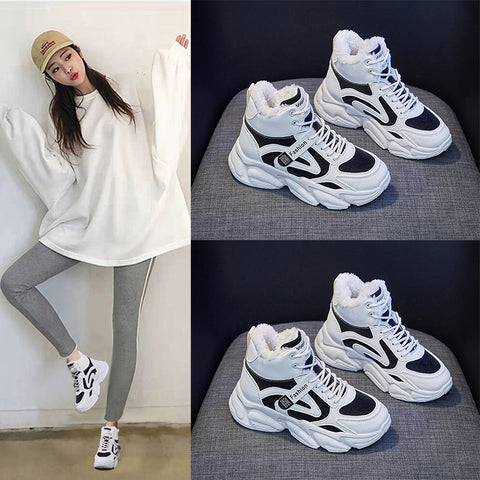 Women's Fleece-Lined High-Top Sneakers