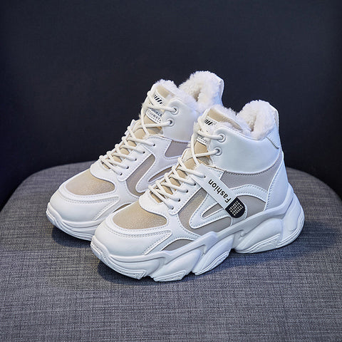 Women's Fleece-Lined High-Top Sneakers