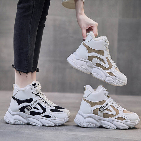 Women's Fleece-Lined High-Top Sneakers